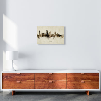 Vienna Austria Skyline Vintage Art Print by Michael Tompsett A3 Canvas