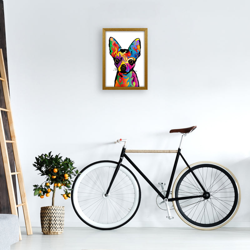 Chihuahua Dog White Art Print by Michael Tompsett A3 Print Only
