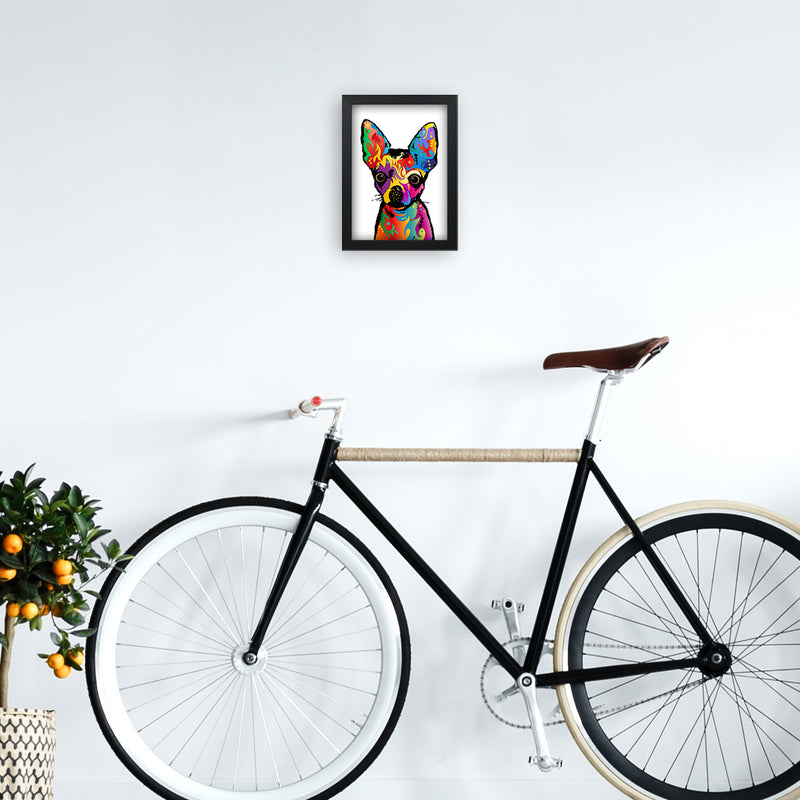 Chihuahua Dog White Art Print by Michael Tompsett A4 White Frame