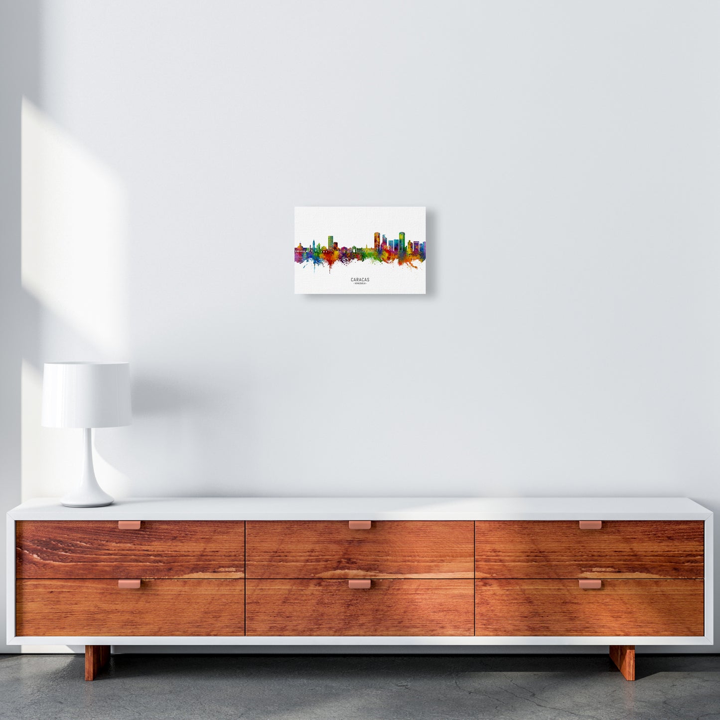 Caracas Venezuela Skyline  Art Print by Michael Tompsett A4 Canvas
