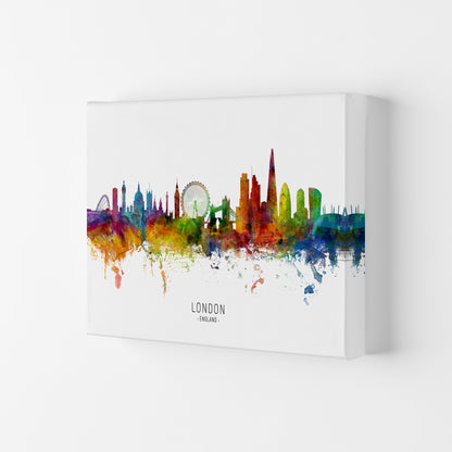 London England Skyline Art Print by Michael Tompsett Canvas