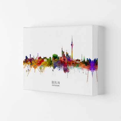 Berlin Deutschland Skyline Art Print by Michael Tompsett Canvas