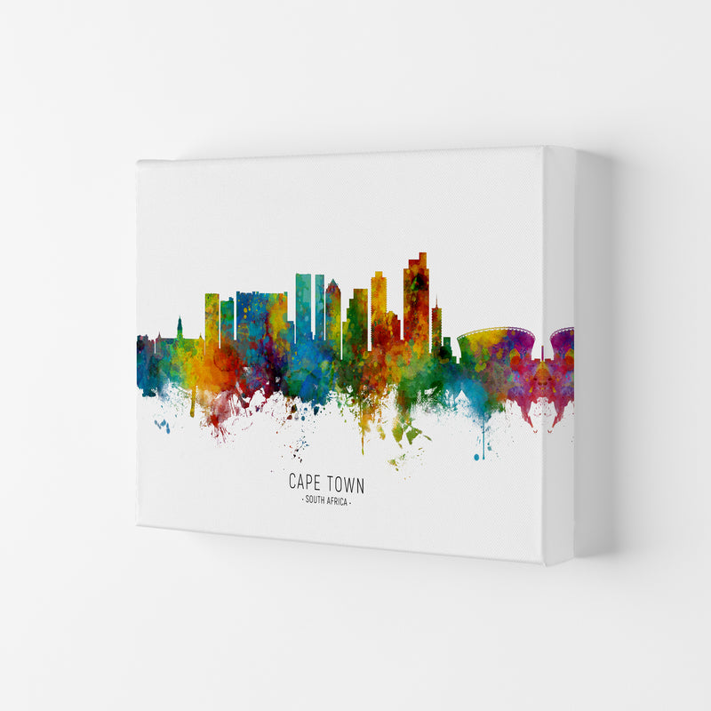 Cape Town South Africa Skyline Art Print by Michael Tompsett Canvas
