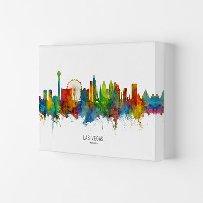 Las Vegas Nevada Skyline Art Print by Michael Tompsett Canvas