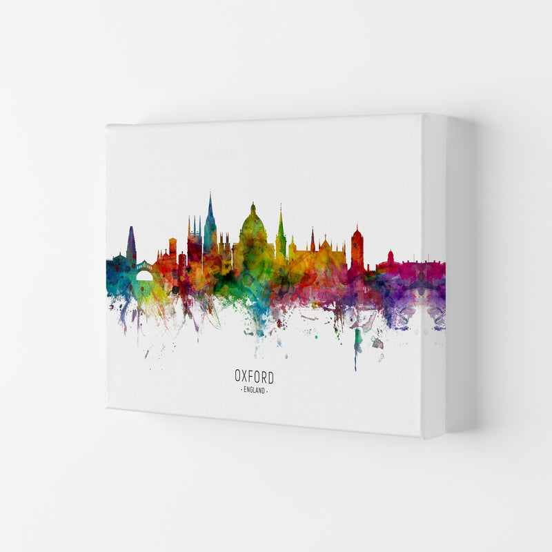 Oxford England Skyline Art Print by Michael Tompsett Canvas