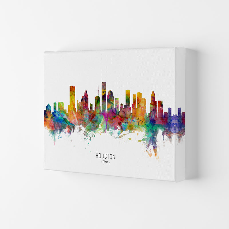 Houston Texas Skyline Art Print by Michael Tompsett Canvas