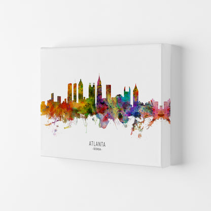 Atlanta Georgia Skyline Art Print by Michael Tompsett Canvas