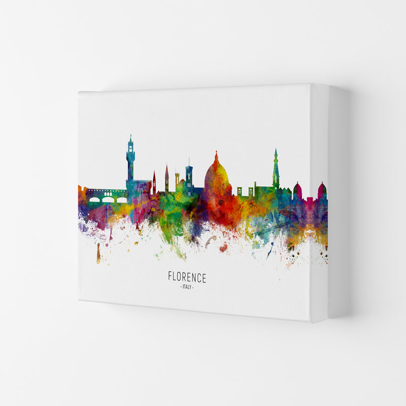Florence Italy Skyline Art Print by Michael Tompsett Canvas