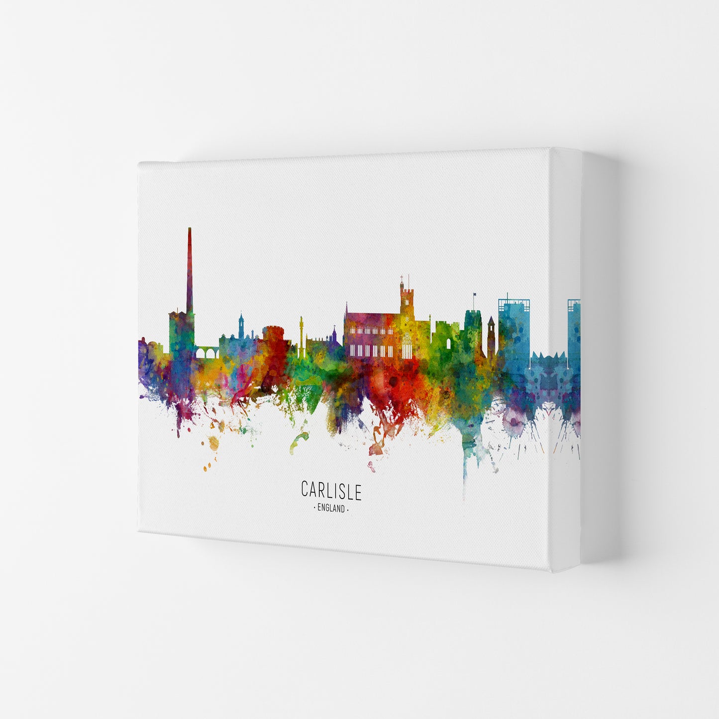 Carlisle England Skyline Art Print by Michael Tompsett Canvas