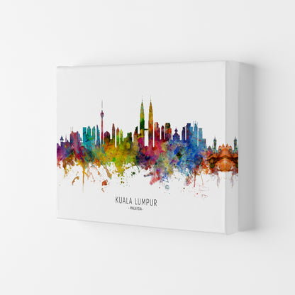 Kuala Lumpur Malaysia Skyline Art Print by Michael Tompsett Canvas