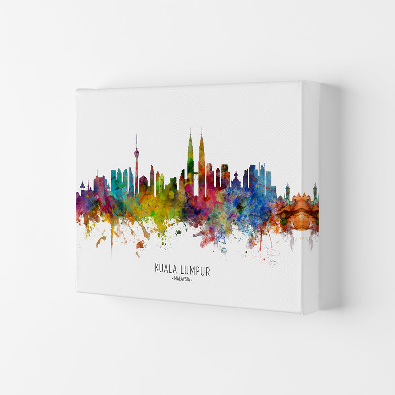 Kuala Lumpur Malaysia Skyline Art Print by Michael Tompsett Canvas