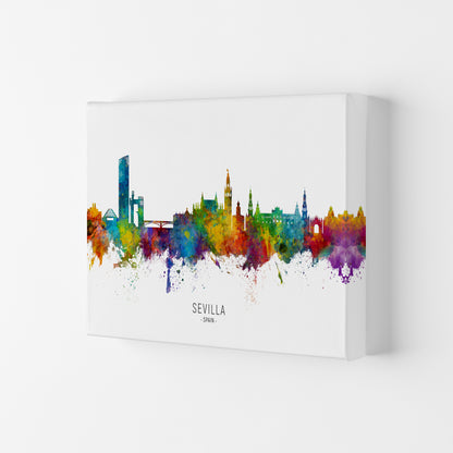 Sevilla Spain Skyline Art Print by Michael Tompsett Canvas