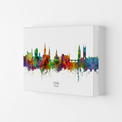 Cork Ireland Skyline Art Print by Michael Tompsett Canvas