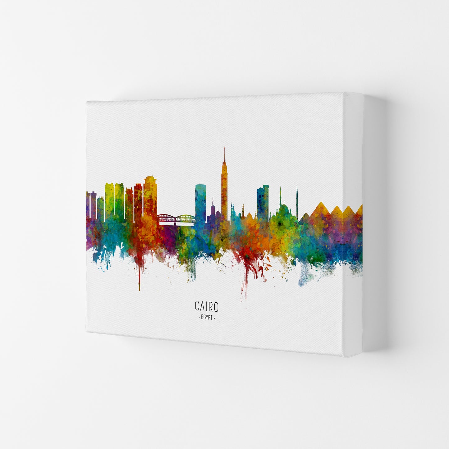 Cairo Egypt Skyline Art Print by Michael Tompsett Canvas