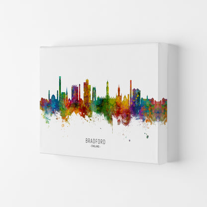 Bradford England Skyline Art Print by Michael Tompsett Canvas