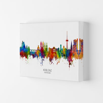 Koblenz Deutschland Skyline Art Print by Michael Tompsett Canvas
