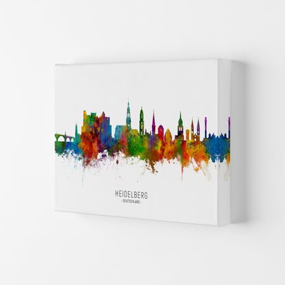 Heidelberg Deutschland Skyline Art Print by Michael Tompsett Canvas