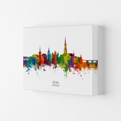 Bern Switzerland Skyline Art Print by Michael Tompsett Canvas