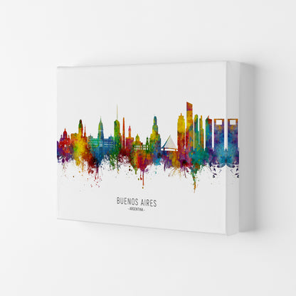 Buenos Aires Argentina Skyline Art Print by Michael Tompsett Canvas