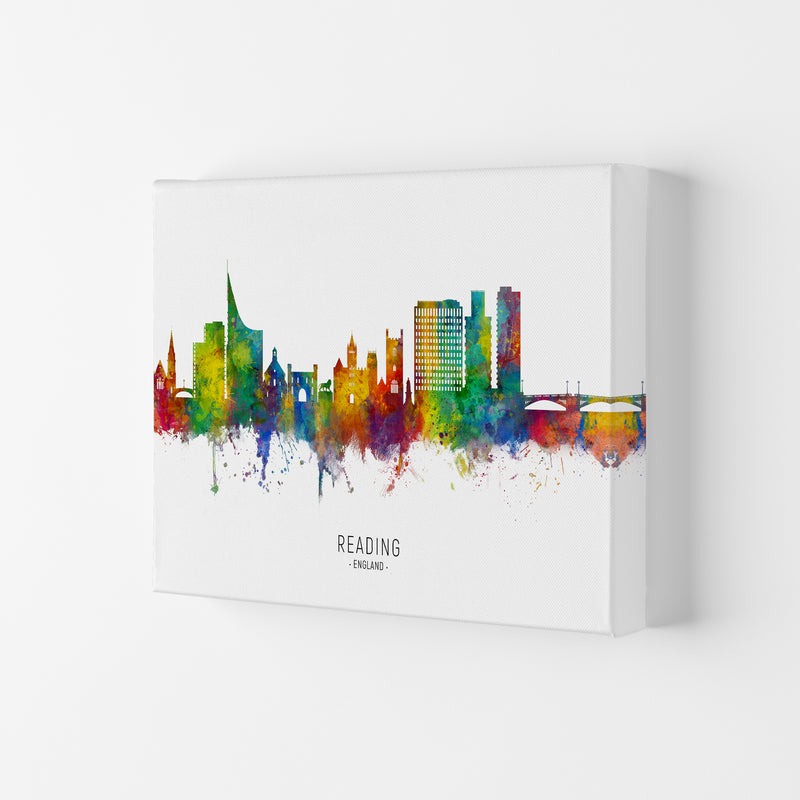 Reading England Skyline Art Print by Michael Tompsett Canvas