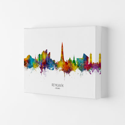 Reykjavik Iceland Skyline Art Print by Michael Tompsett Canvas