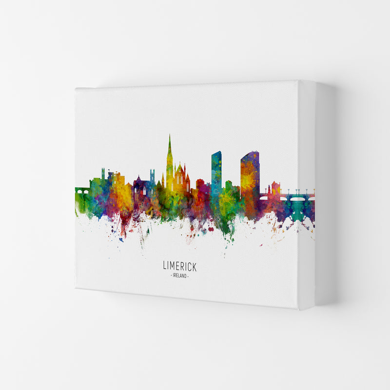 Limerick Ireland Skyline Art Print by Michael Tompsett Canvas