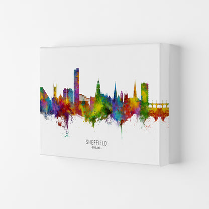 Sheffield England Skyline Art Print by Michael Tompsett Canvas