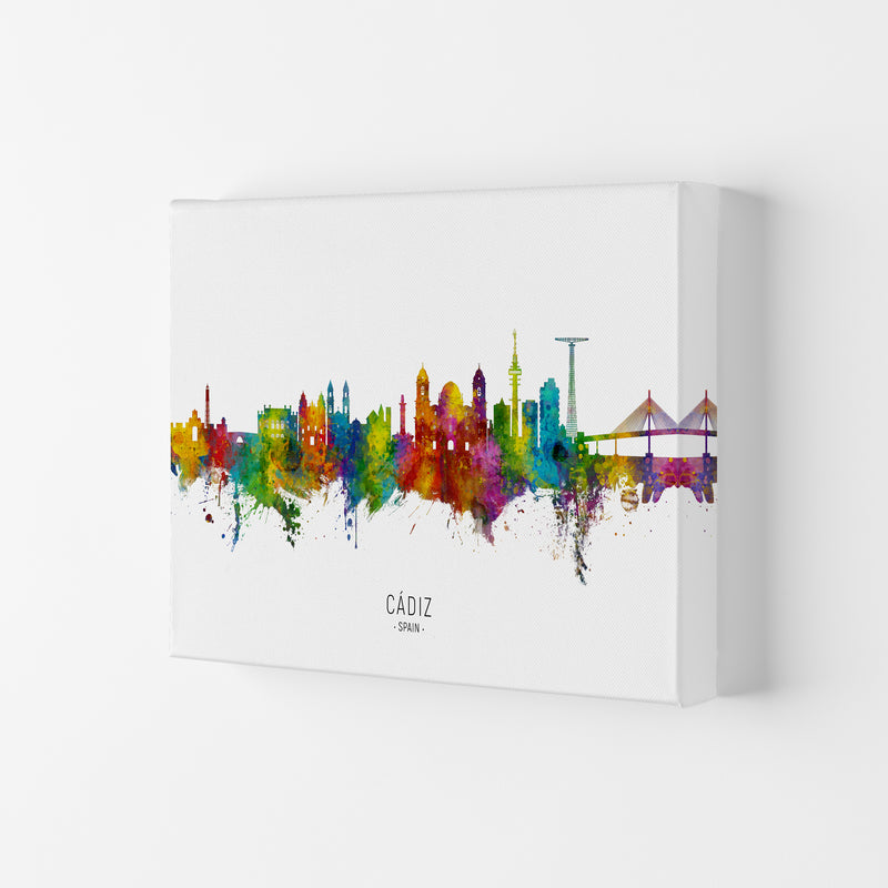 Cadiz Spain Skyline Art Print by Michael Tompsett Canvas