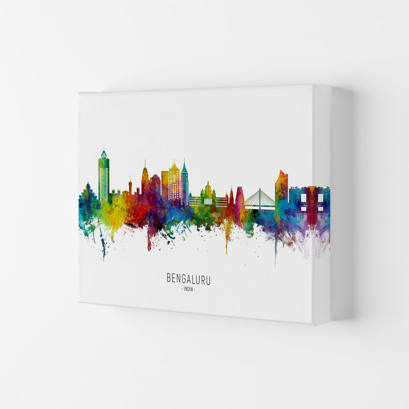 Bengaluru India Skyline Art Print by Michael Tompsett Canvas