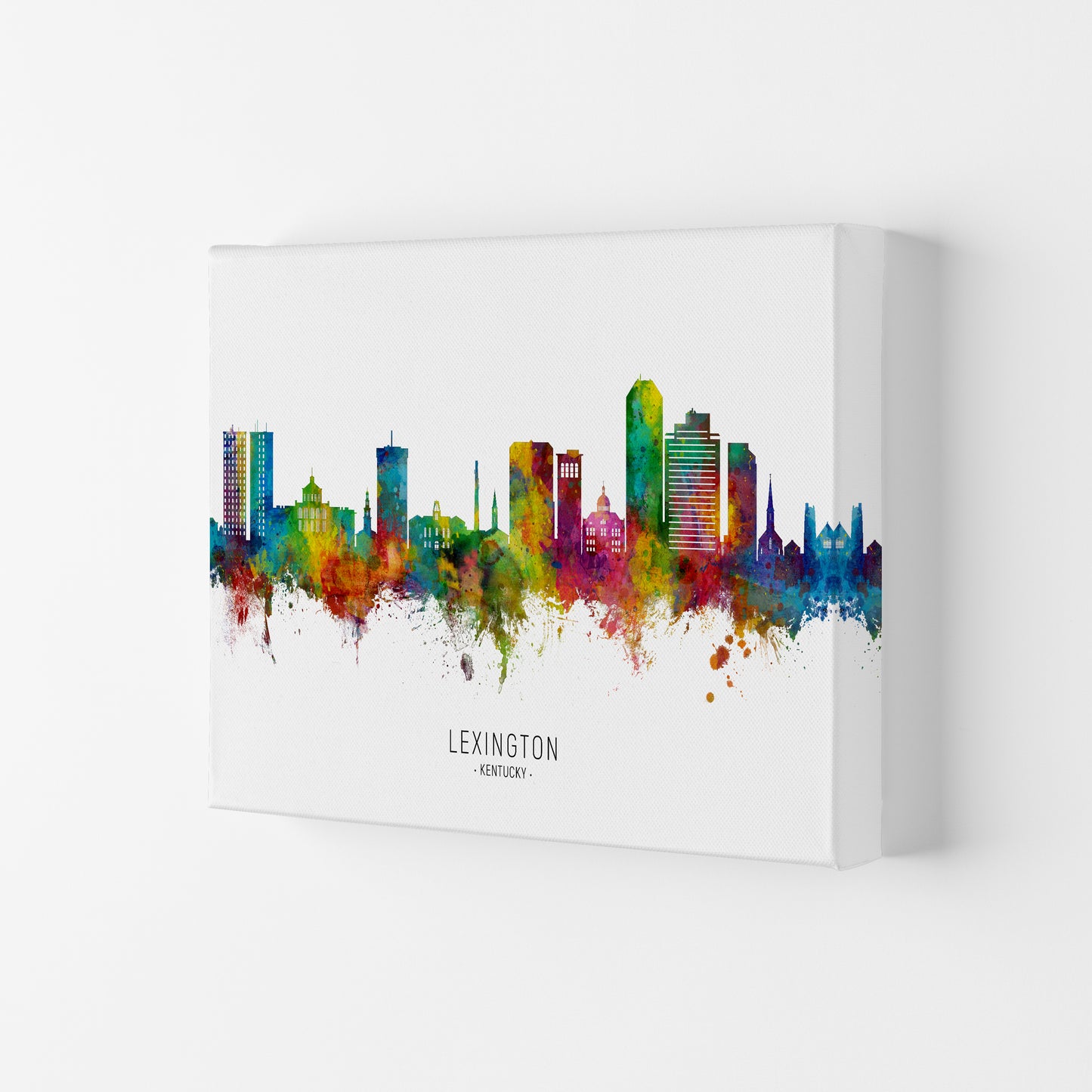 Lexington Kentucky Skyline Art Print by Michael Tompsett Canvas