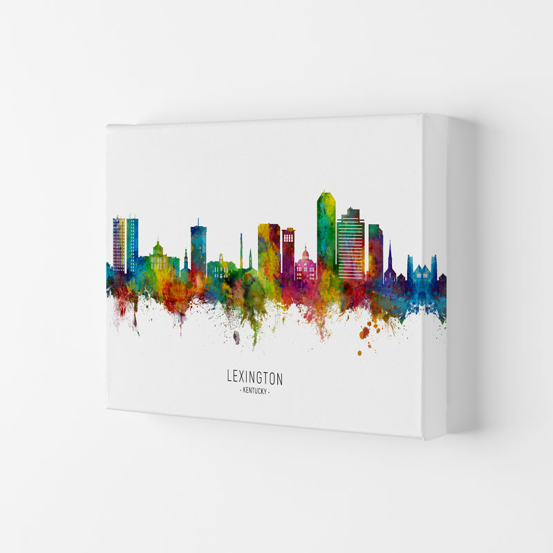 Lexington Kentucky Skyline Art Print by Michael Tompsett Canvas