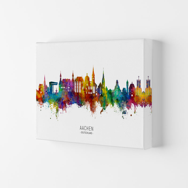 Aachen Deutschland Skyline Art Print by Michael Tompsett Canvas