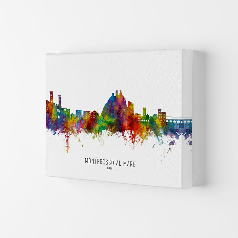 Monterosso Al Mare Italy Skyline Print by Michael Tompsett Canvas