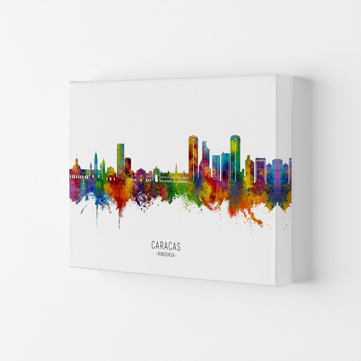 Caracas Venezuela Skyline  Art Print by Michael Tompsett Canvas