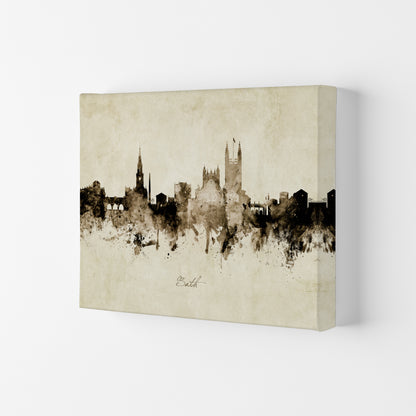 Bath England Skyline Vintage Art Print by Michael Tompsett Canvas