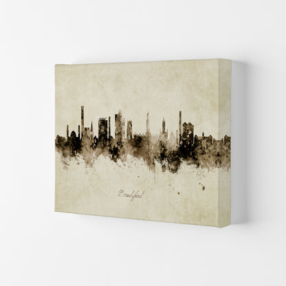 Bradford England Skyline Vintage Art Print by Michael Tompsett Canvas