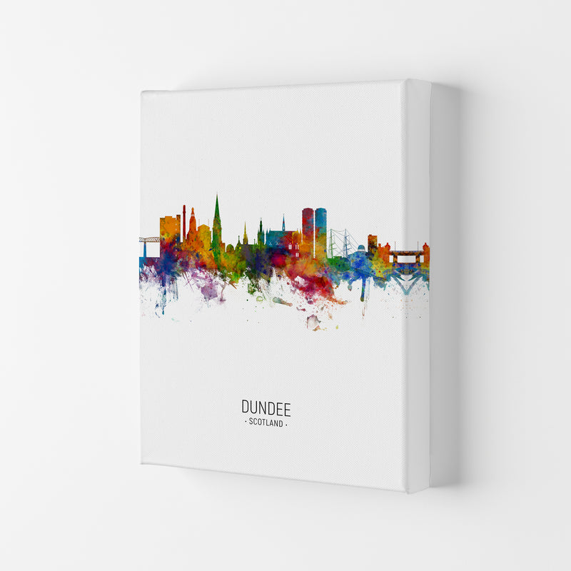 Dundee Scotland Skyline Portrait Art Print by Michael Tompsett Canvas