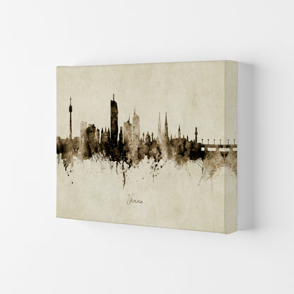 Vienna Austria Skyline Vintage Art Print by Michael Tompsett Canvas