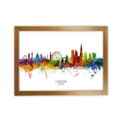 London England Skyline Art Print by Michael Tompsett Oak Grain
