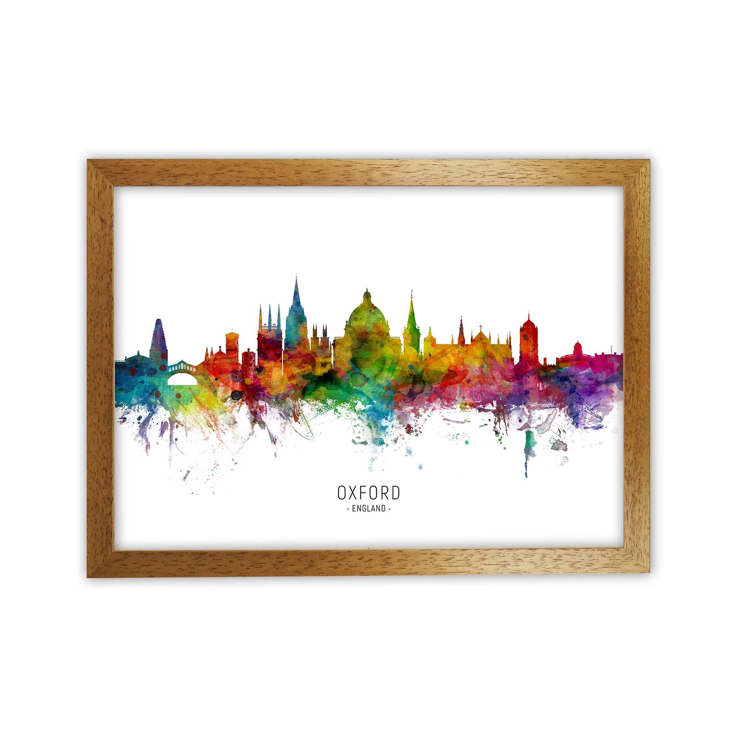 Oxford England Skyline Art Print by Michael Tompsett Oak Grain