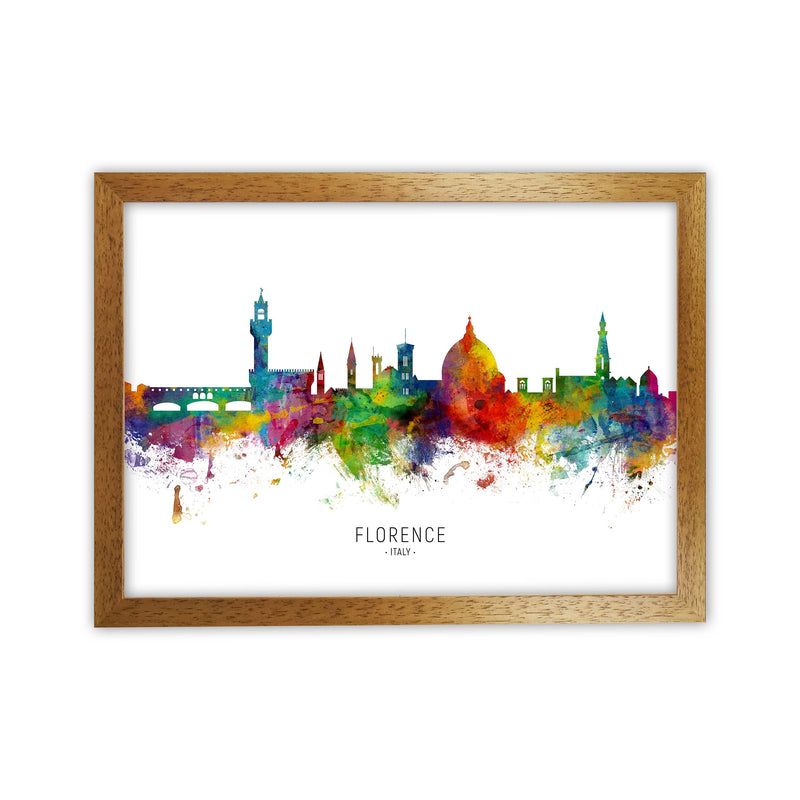 Florence Italy Skyline Art Print by Michael Tompsett Oak Grain