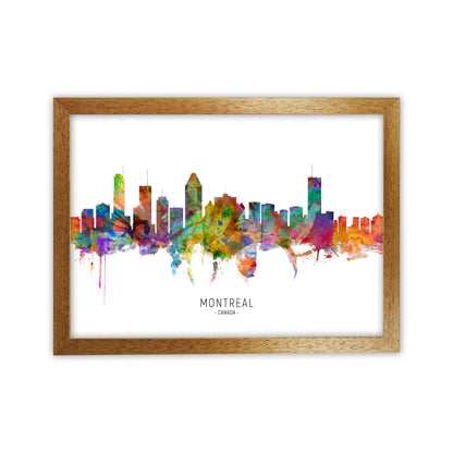 Montreal Canada Skyline Art Print by Michael Tompsett Oak Grain