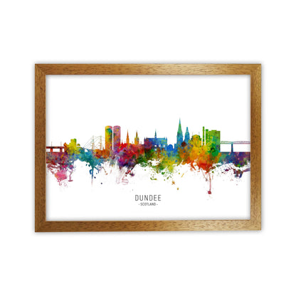 Dundee Scotland Skyline Art Print by Michael Tompsett Oak Grain