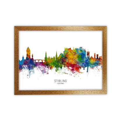Stirling Scotland Skyline Art Print by Michael Tompsett Oak Grain