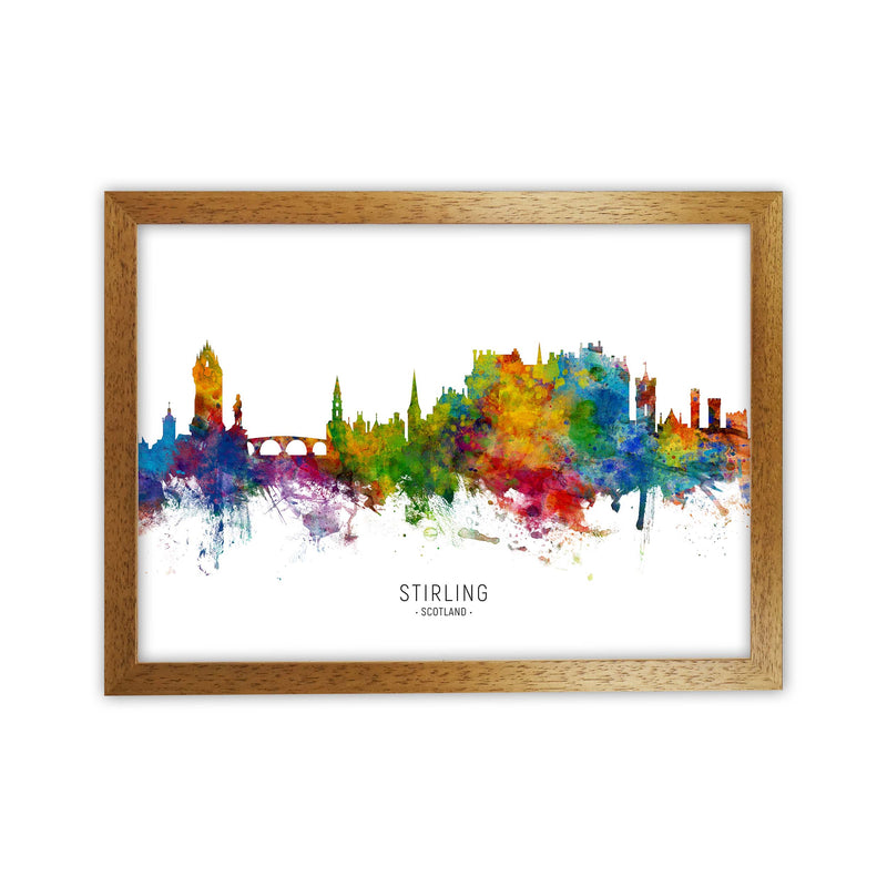 Stirling Scotland Skyline Art Print by Michael Tompsett Oak Grain