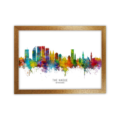 The Hague Netherlands Skyline Art Print by Michael Tompsett Oak Grain