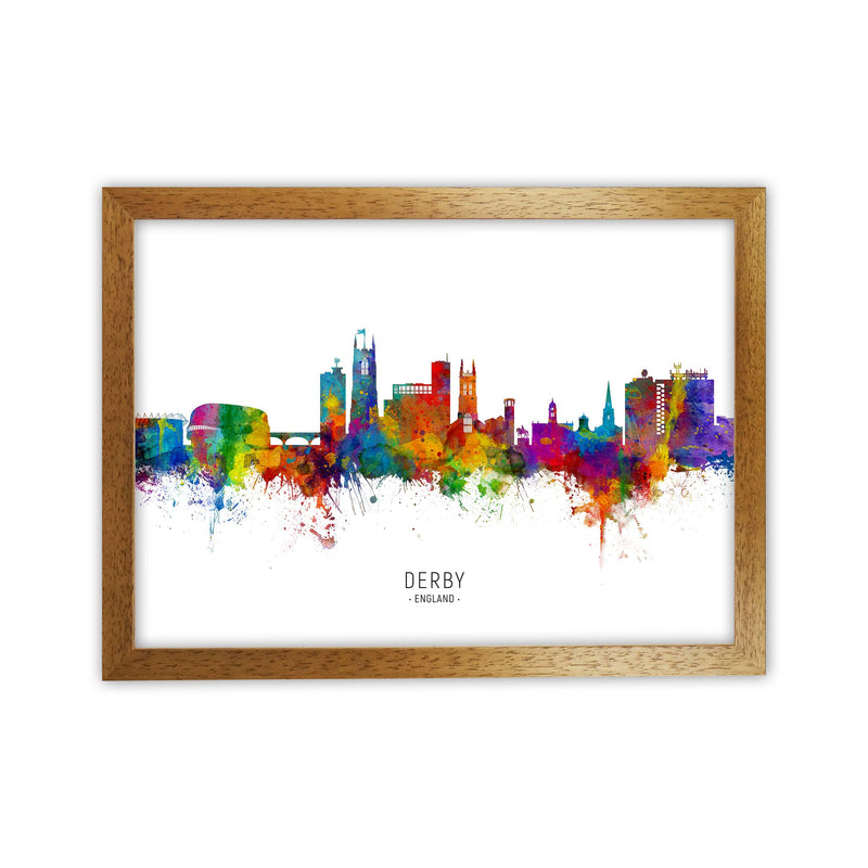 Derby England Skyline Art Print by Michael Tompsett Oak Grain