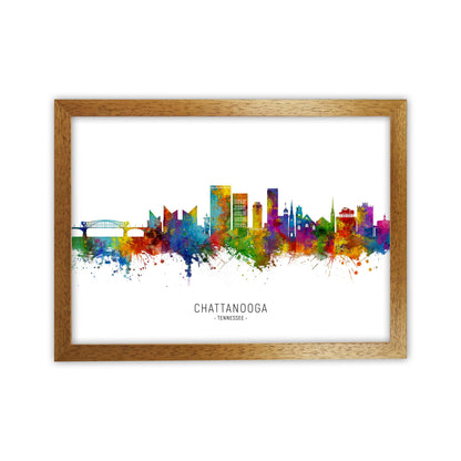 Chattanooga Tennessee Skyline Art Print by Michael Tompsett Oak Grain