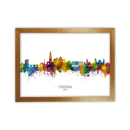 Cordoba Spain Skyline Art Print by Michael Tompsett Oak Grain