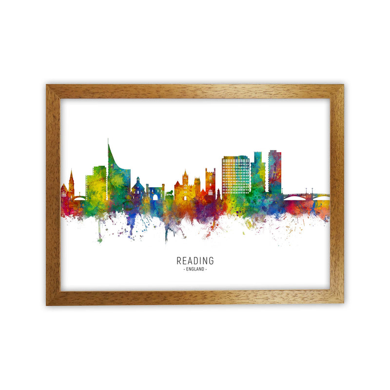 Reading England Skyline Art Print by Michael Tompsett Oak Grain
